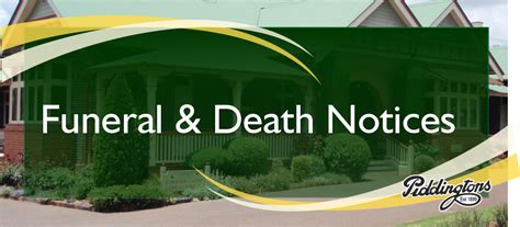 piddingtons armidale latest funeral notices.